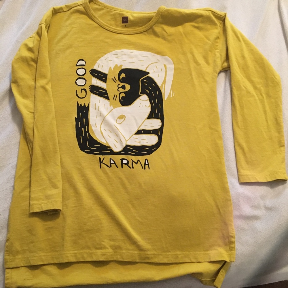 Tea brand. Long sleeve tunic T-shirt